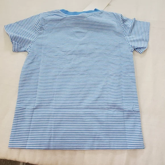 Jelly Bean/Smock Candy Size 4 Medium Blue Striped T-Shirt Cotton/Spandex NWT - Picture 2 of 7